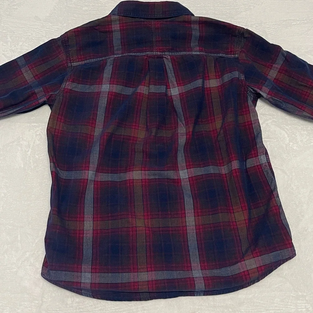 Columbia Men's Plaid Long‎ Sleeve Button Up Shirt M Corduroy Flannel 100% Cotton